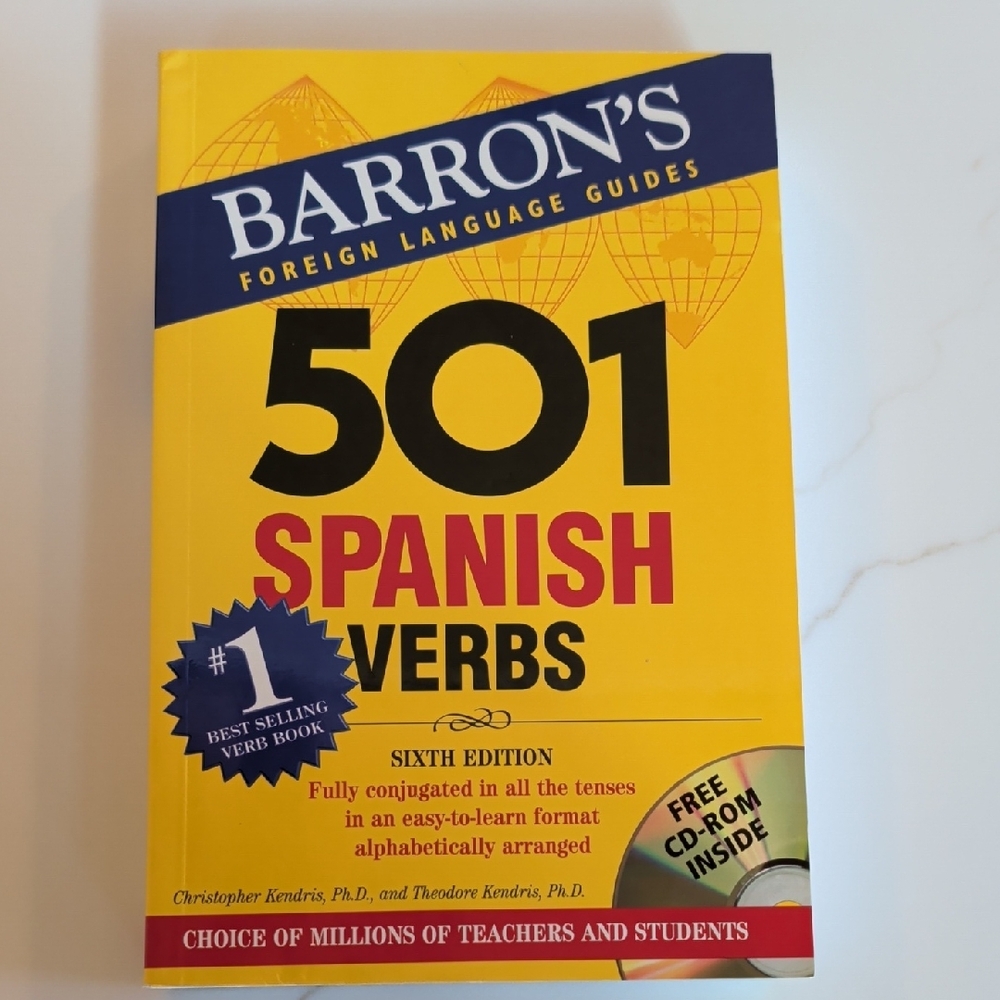 Barron's 501 Spanish Verbs Book, Includes CD-ROM, Foreign Language